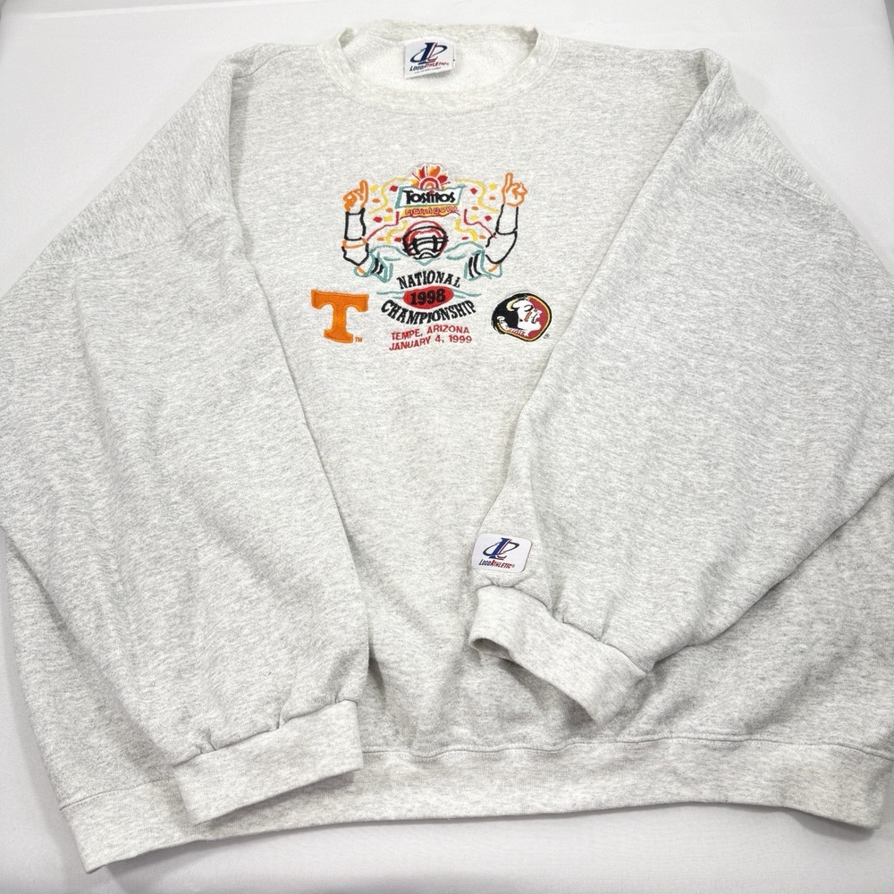 1999‎ Tennessee v Florida National Champ Embroidered Grey Sweatshirt XL